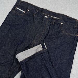 Luxire Custom Clothing Selvedge Jeans Mens 48 x 29 Loose Tapered Dark Denim $150